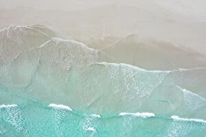 Aerial Beach Photography Collection: Waves on the coast. Wreck Beach. Sleaford Bay. South Australia