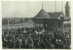 Australia's Rich History Prints: Weighing in at Melbourne Cup, Thoroughbred horse race