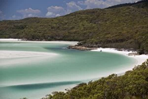 Images Dated 20th May 2014: Whitehaven Beach, Hill Inlet, Tounge Point, Whitsunday Island, Whitsunday Islands, Queensland