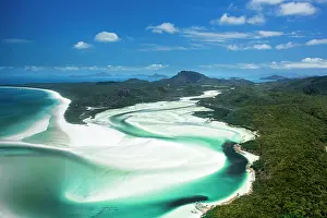 Abstract Aerial Art Prints: Whitsunday Islands Areal Shot