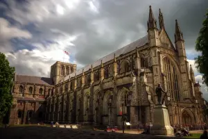 Images Dated 23rd May 2015: Winchester Gothic Cathedral close up