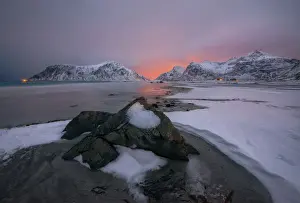 Norway Prints: Winter Dusk Lofoten