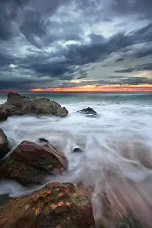 Yury Prokopenko Prints: Winter morning at Mona Vale Beach