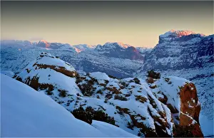 A winter scene in Arches national Park, Moab, Utah, USA