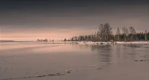 Images Dated 29th January 2017: Winter scene on the coastline of the Baltic sea near Ranea, Lapland, Sweden