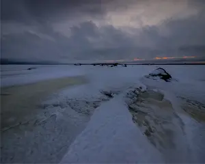 Images Dated 29th January 2017: Winter scene on the coastline of the Baltic sea near Ranea, Lapland, Sweden