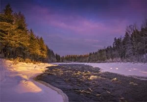 Images Dated 1st February 2017: Winter scene near Lassbyn, Lapland, Sweden