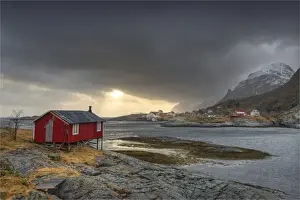 Arctic Prints: A winter Scenic, Lofoten Peninsular, Arctic circle, Norway