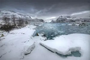 Images Dated 22nd February 2014: A winter Scenic, Lofoten Peninsular, Arctic circle, Norway
