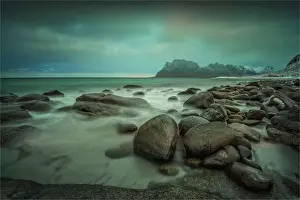 Images Dated 22nd February 2014: A winter Scenic, Lofoten Peninsular, Arctic circle, Norway
