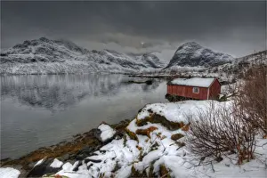 Images Dated 23rd February 2014: A winter Scenic, Lofoten Peninsular, Arctic circle, Norway
