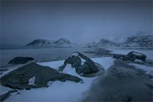 Lofoten And Vesteral Islands Prints: The Winter Wonderland of the Lofoten Peninsular, Arctic circle, Norway