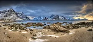 Lofoten And Vesteral Islands Prints: The Winter Wonderland of the Lofoten Peninsular, Arctic circle, Norway