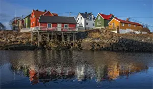 Lofoten And Vesteral Islands Prints: The Winter Wonderland of the Lofoten Peninsular, Arctic circle, Norway