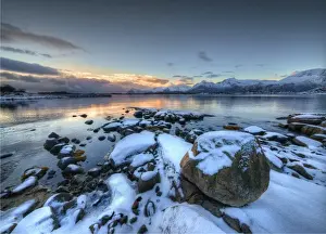 Lofoten And Vesteral Islands Prints: The Winter Wonderland of the Lofoten Peninsular, Arctic circle, Norway