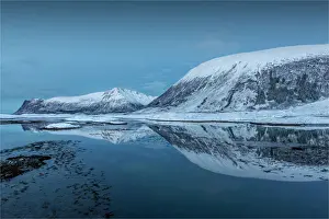 Lofoten And Vesteral Islands Prints: The Winter Wonderland of the Lofoten Peninsular, Arctic circle, Norway