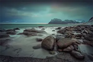 Lofoten And Vesteral Islands Prints: The Winter Wonderland of the Lofoten Peninsular, Arctic circle, Norway