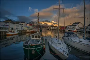 Lofoten And Vesteral Islands Prints: The Winter Wonderland of the Lofoten Peninsular, Arctic circle, Norway