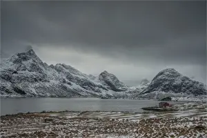 Lofoten And Vesteral Islands Prints: The Winter Wonderland of the Lofoten Peninsular, Arctic circle, Norway