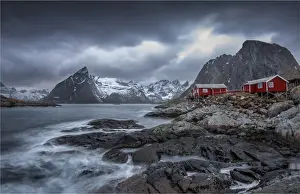 Reine Lofoten Prints: Winter wonderland, Reine, Lofoten Peninsular, Norway