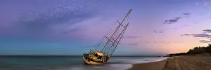Awe Inspiring Australian Panorama Prints: Wrecked on Moreton Island