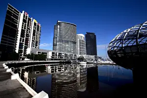 Yarra River Prints: Yarras edge residential buildings docklands