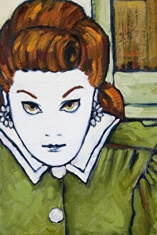 Judi Parkinson Artworks Collection: Young Woman Portrait Oil Painting